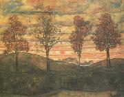 Four Trees (mk12) Egon Schiele
